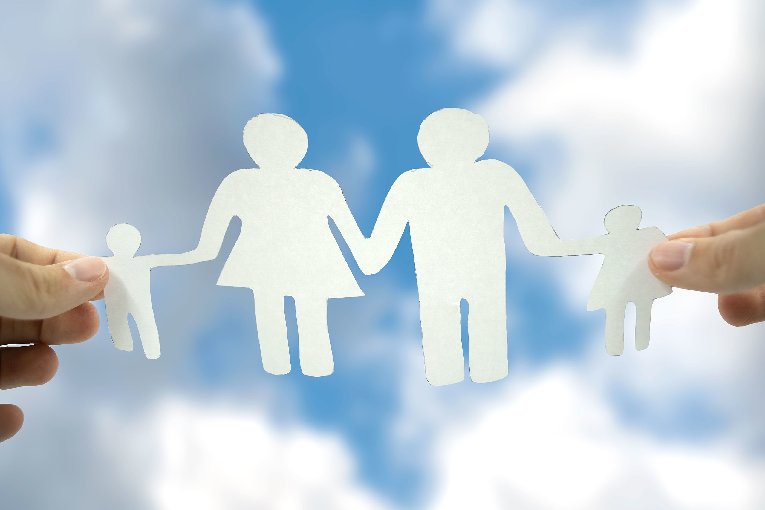 Image: Paper Cut Out Against Blue Sky