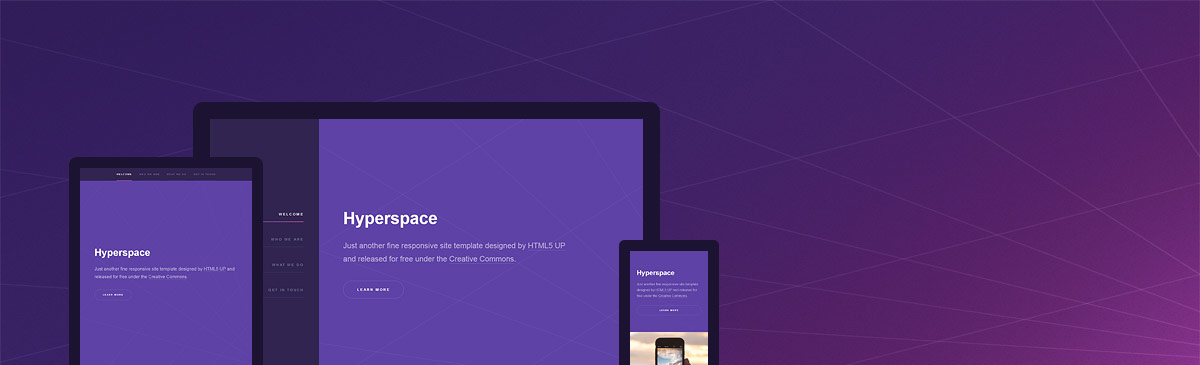 Image: Html5up Hyperspace